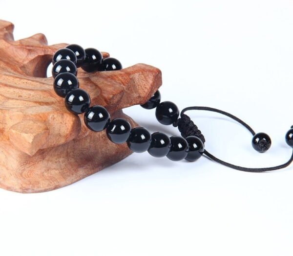 Pulsera Obsidiana Negra 10mm