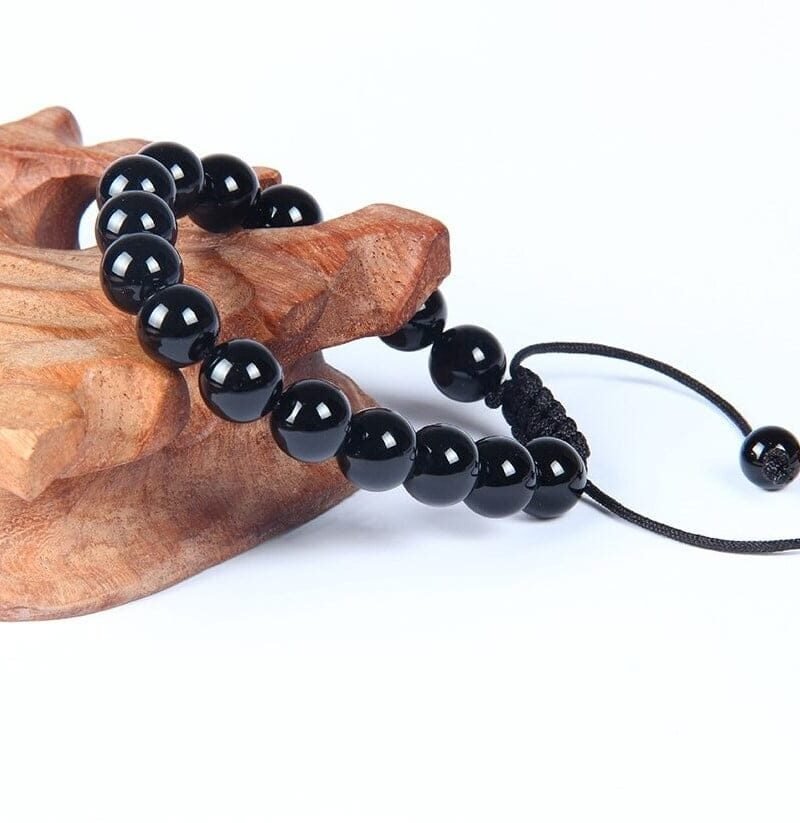 Pulsera Obsidiana Negra 10mm