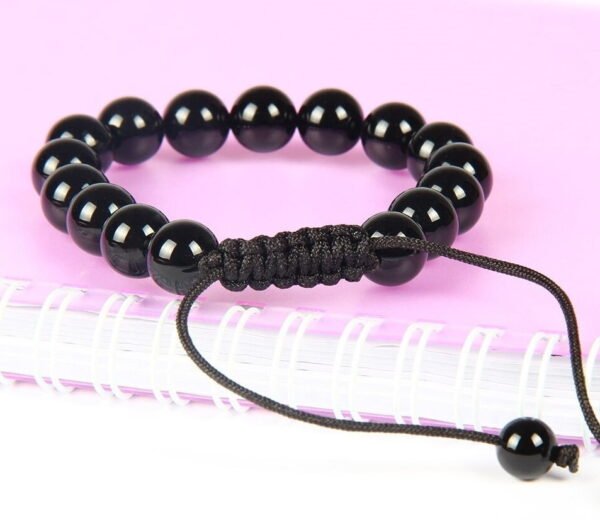 Pulsera Obsidiana Negra 10mm - Image 4