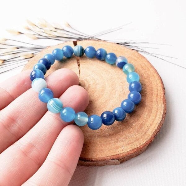 Pulsera Agata Azul - Image 4