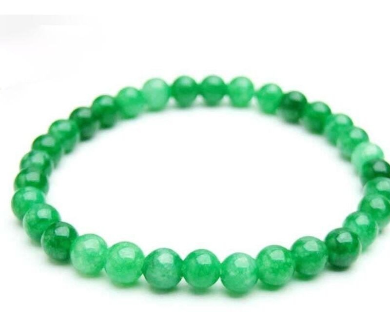 Pulsera Jade Verde 6mm