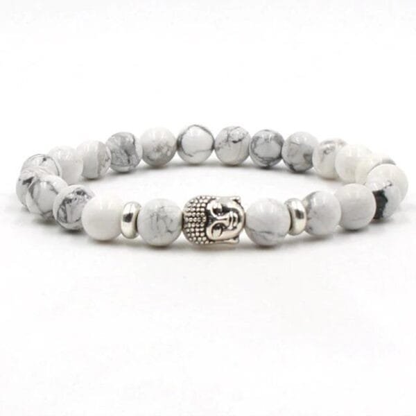 Pulsera Howlita Ojo De Tigre con Buda