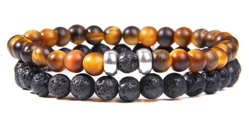 Pulseras Para Pareja Ojo De Tigre Volcanica