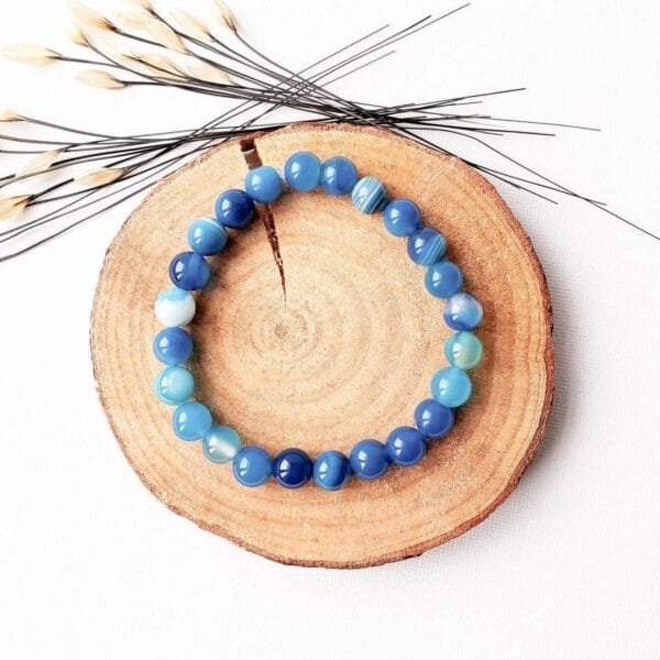 Pulsera Agata Azul - Image 3