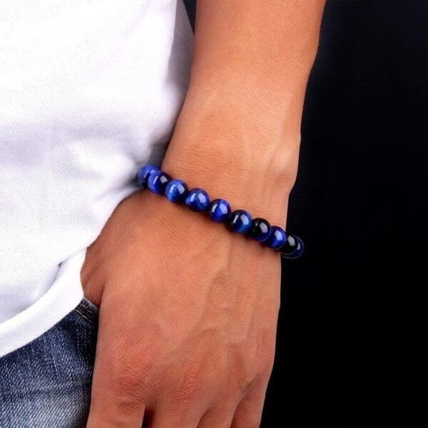 Pulsera Ojo De Tigre Azul - Image 4