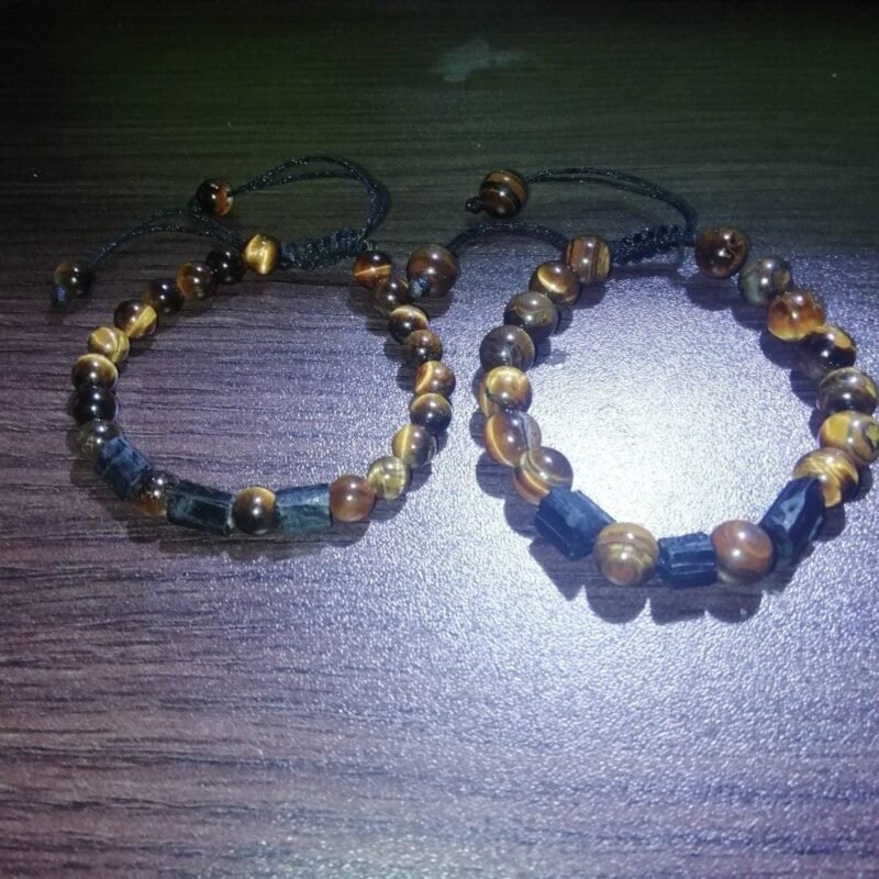 Set x 2 Pulseras Turmalina Y Ojo De Tigre - Image 2