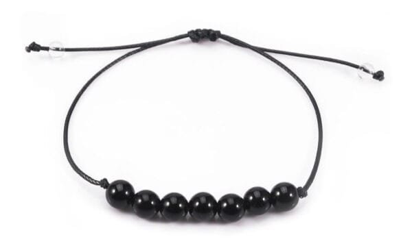 Pulsera Obsidiana Negra 6mm