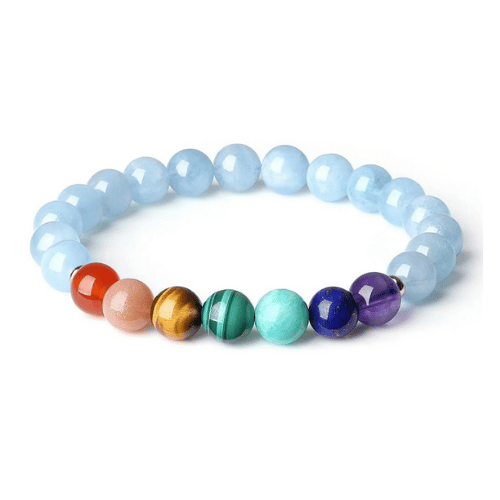 7 chakras con aguamarina Meridian Shop