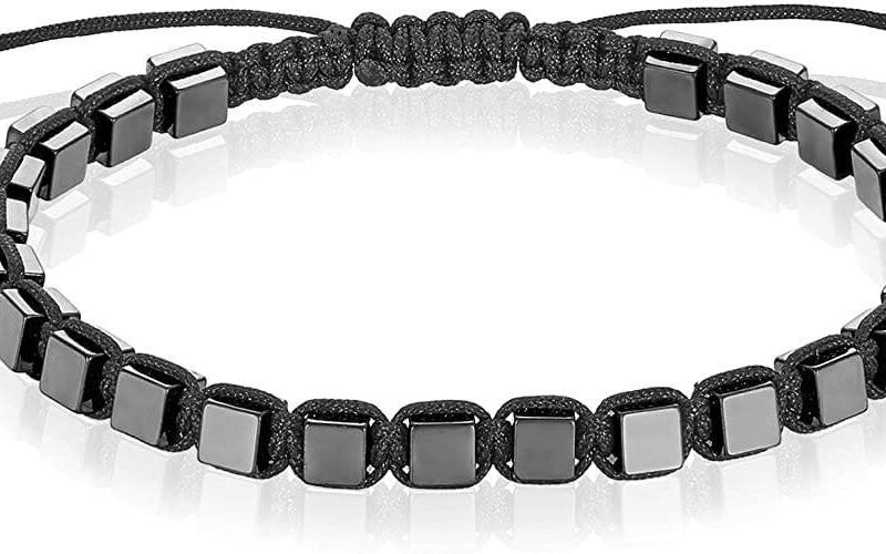 Pulsera Hematite 4mm Cubo