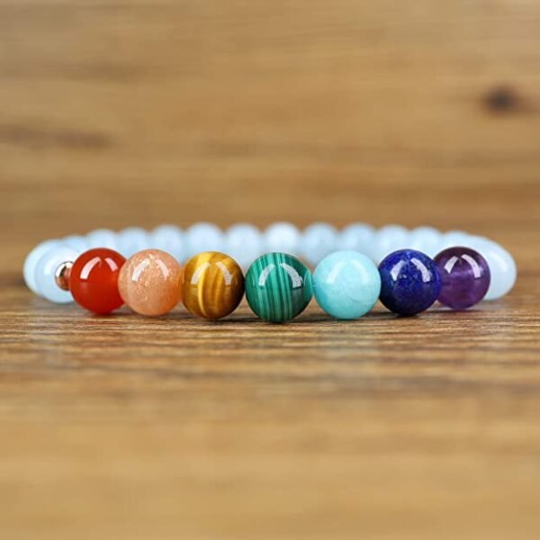 Pulsera 7 chakras Aguamarina - Image 2