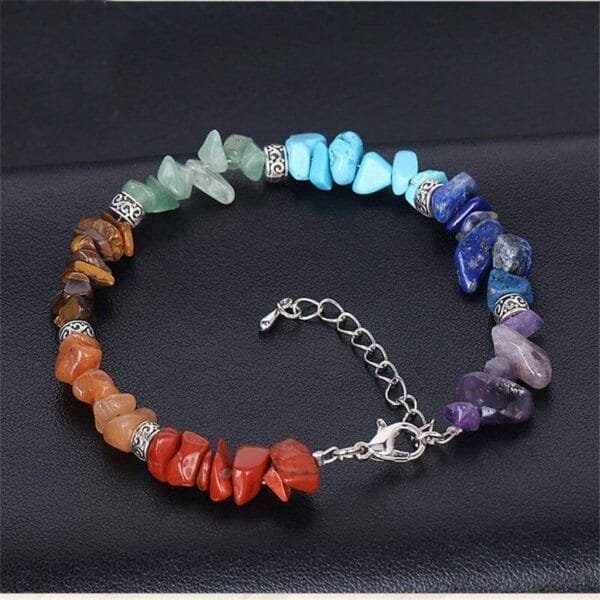 Pulsera 7 Chakras Chips Acero Separadores - Image 10