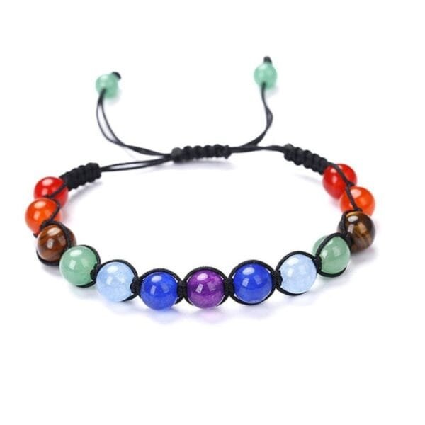 Pulsera Ajustable 7 Chakras Macramé