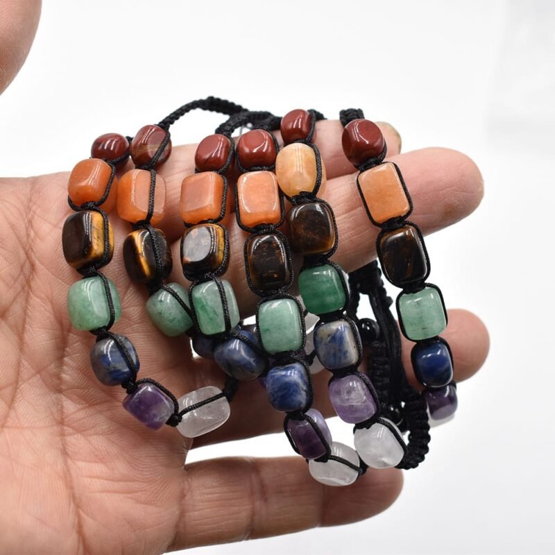 Pulsera 7 Chakras Ajustable Rectángulos - Image 9