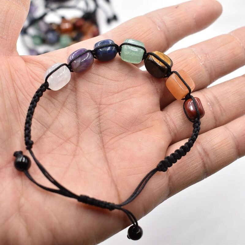 Pulsera 7 Chakras Ajustable Rectángulos - Image 8