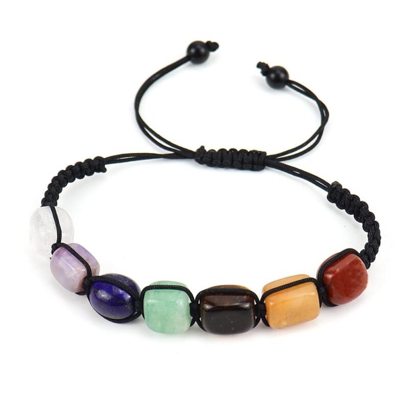 Pulsera 7 Chakras Ajustable Rectángulos - Image 7