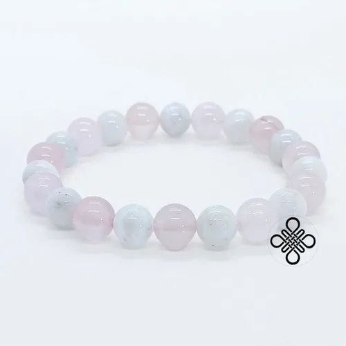 Pulsera Cuarzo Rosa y Piedra Luna - Image 2