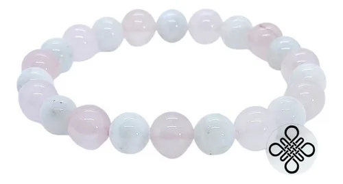 Pulsera Cuarzo Rosa y Piedra Luna