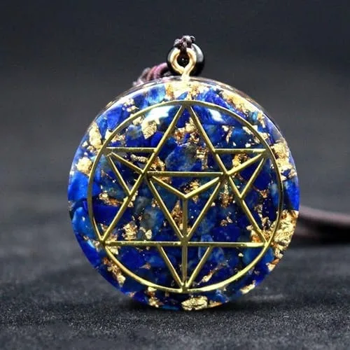Collar Orgonita Merkaba Lapislázuli - Image 5