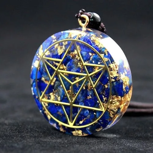 Collar Orgonita Merkaba Lapislázuli - Image 8
