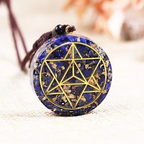 Collar Orgonita Merkaba Lapislázuli - Image 2