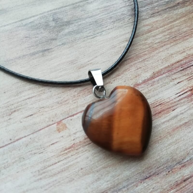 Collar Corazón Ojo de Tigre - Image 5