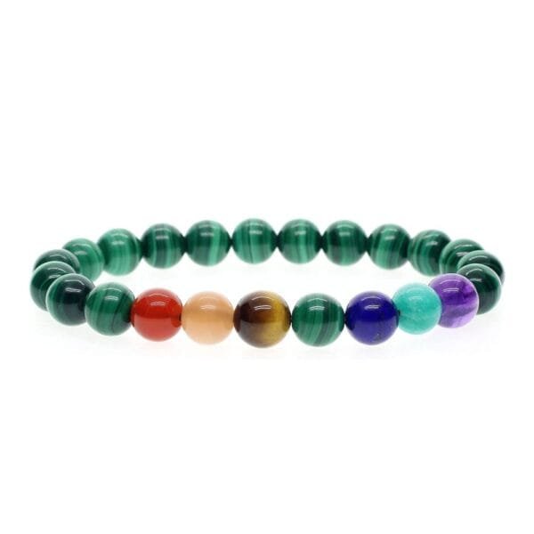 Pulsera Malaquita 7 Chakras