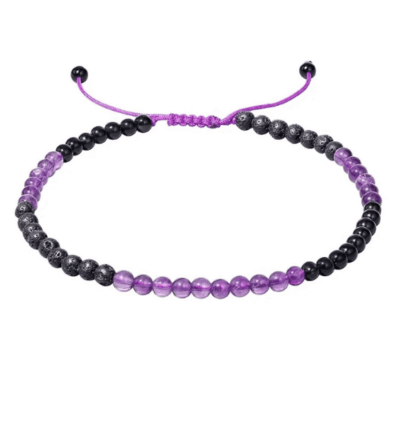 Tobillera amatista volcanica Meridian Shop