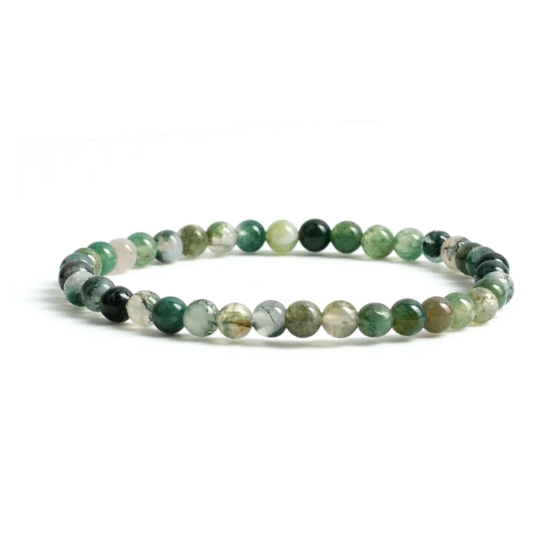 Pulsera de Ágata Musgo