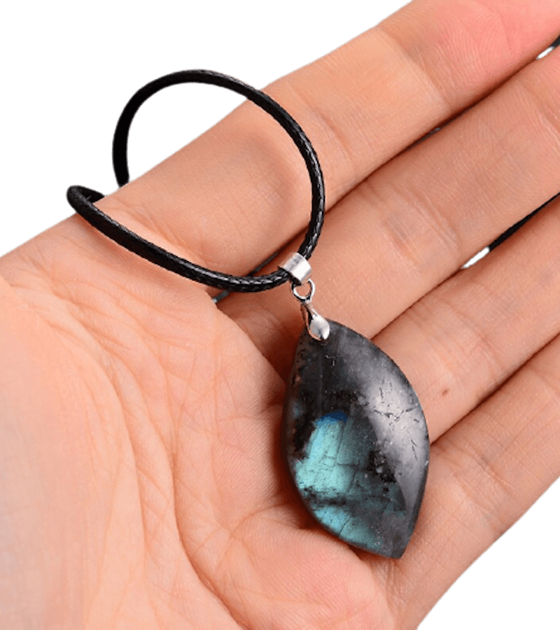 Collar Piedra Labradorita Colgante