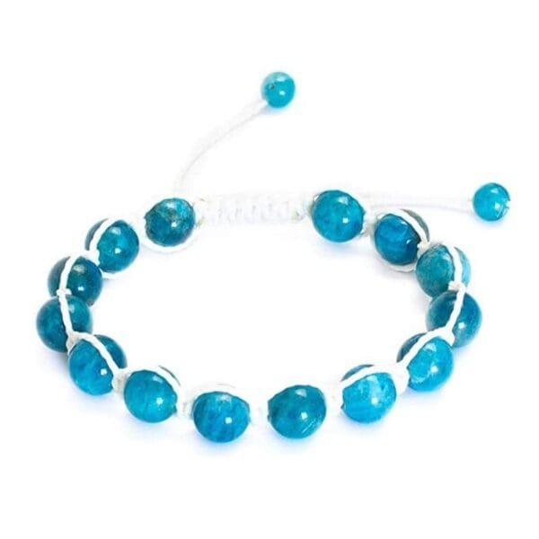 Pulsera Apatita Hilo Blanco