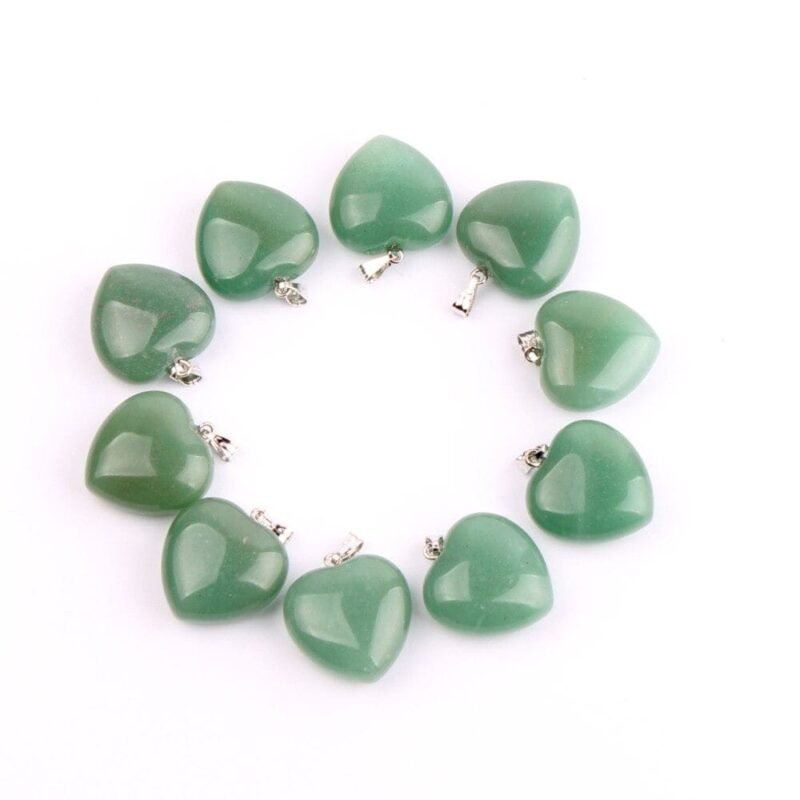 Collar Corazón Jade Verde - Image 6