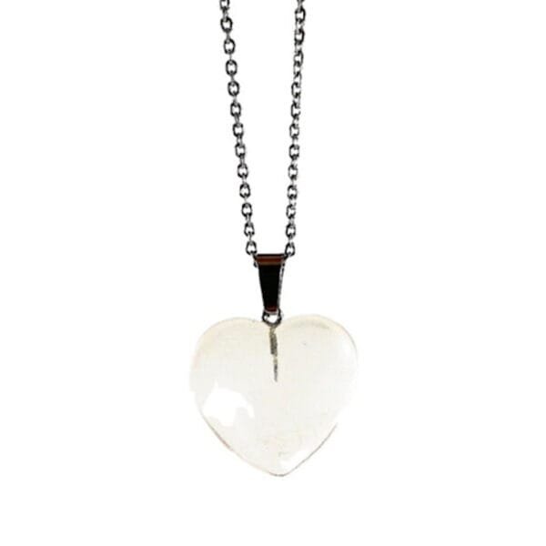 Collar Corazon Cuarzo Cristal