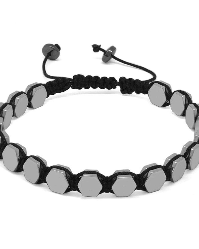Pulsera Hematite 8mm Hexagonal