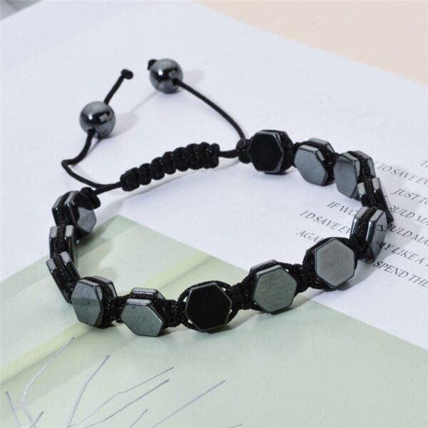 Pulsera Hematite 8mm Hexagonal - Image 8