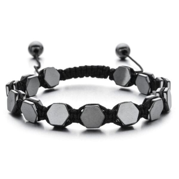 Pulsera Hematite 8mm Hexagonal - Image 7