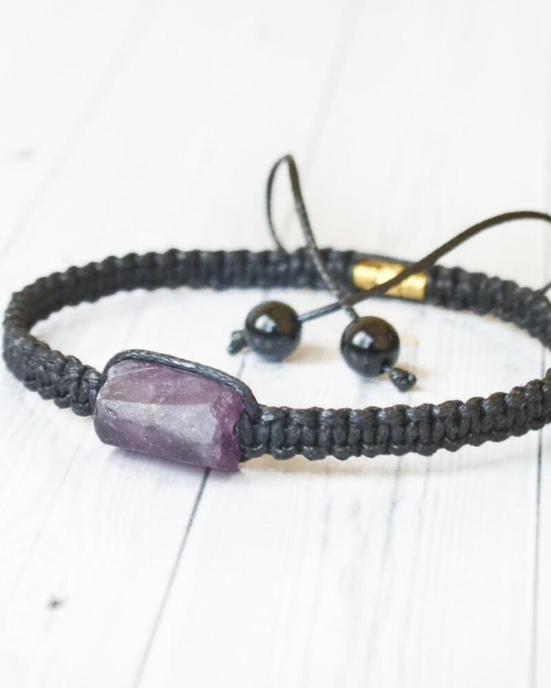 Pulsera Amatista Cilindro