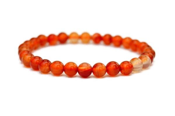 Pulsera Agata Naranja 6mm