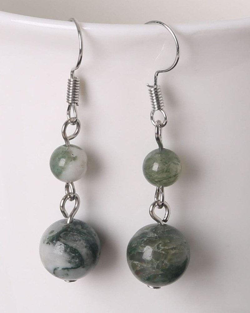 Aretes en plata con Labradorita