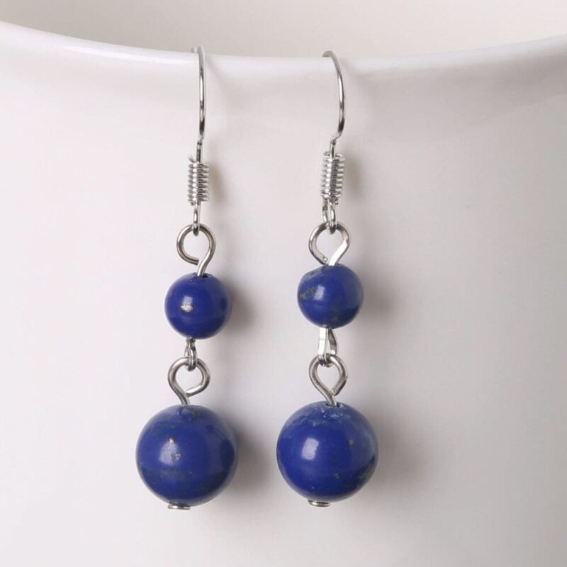 Aretes en plata con Lapislázuli
