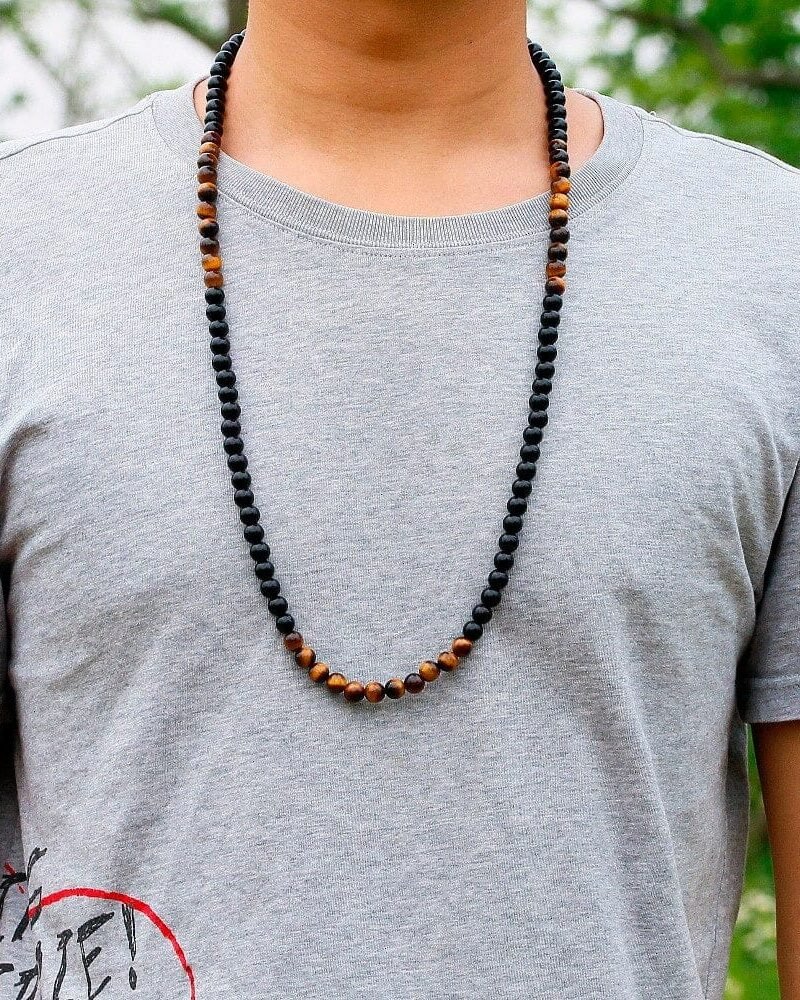 Collar Largo Hombre 8mm