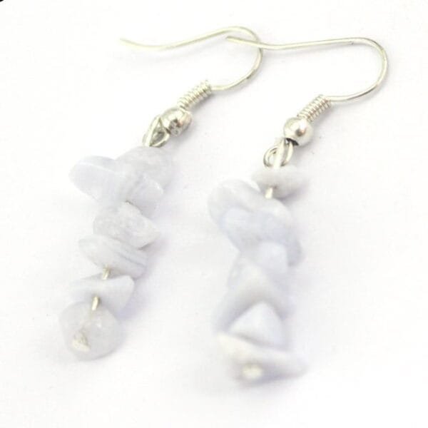 Aretes De Plata Con Piedra Chips - Image 13