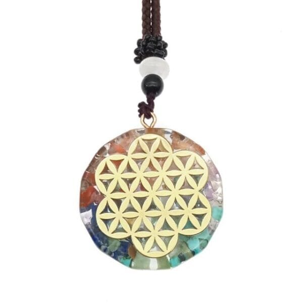 Collar Orgonita 7 chakras Circular Cubo Metatrón Estrella Sri Yantra - Image 13