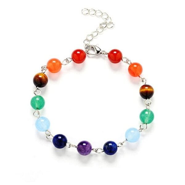 Pulsera 7 Chakras Plata Ley 925