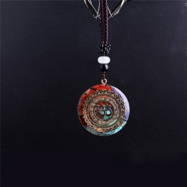 Collar Orgonita 7 chakras Circular Cubo Metatrón Estrella Sri Yantra - Image 6