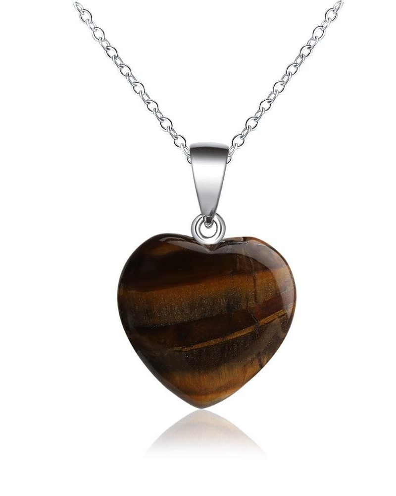 Collar Corazón Ojo de Tigre