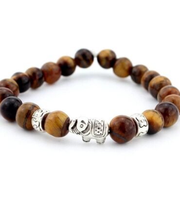 Pulsera Piedras Con Elefante
