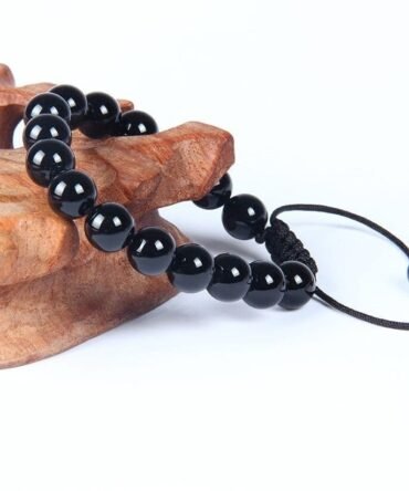 Pulsera Obsidiana Negra 10mm