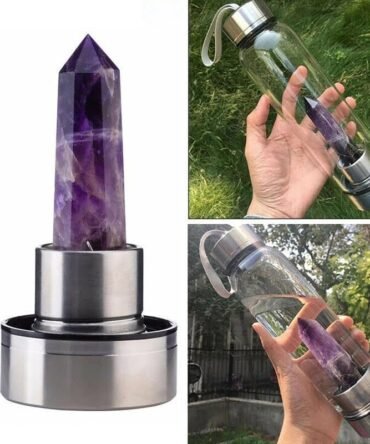 Termo Cristal Amatista Obelisco