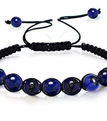 Pulsera Lapislázuli Macramé