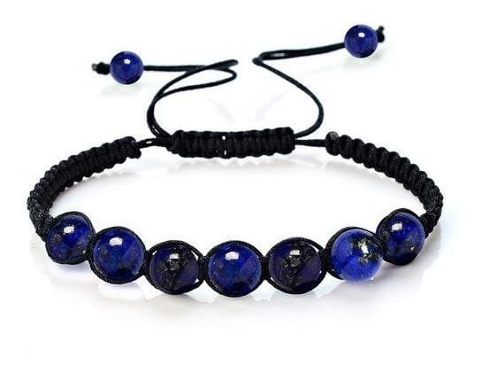 Pulsera Lapislázuli Macramé